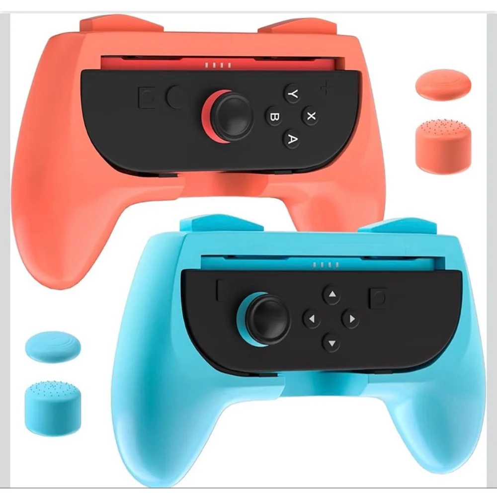 NEW Switch 2 Joy-Con Controller Grips One Size Orange Blue